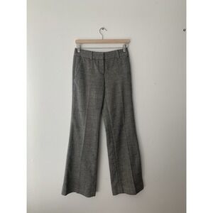 Tory Burch Dress Pants Sz 0 Wool Blend Wide Leg Mid/Low Rise Wear To Work Office